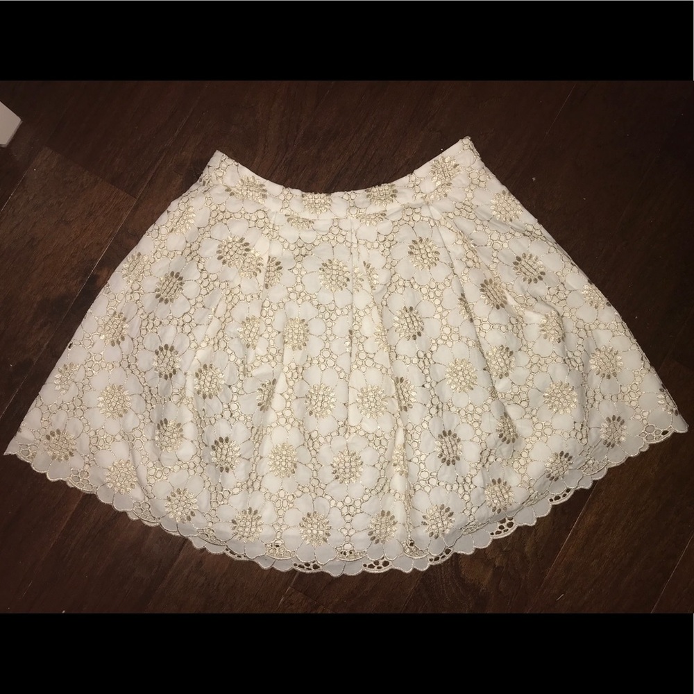 Lilly Pulitzer Gold Metallic Skirt